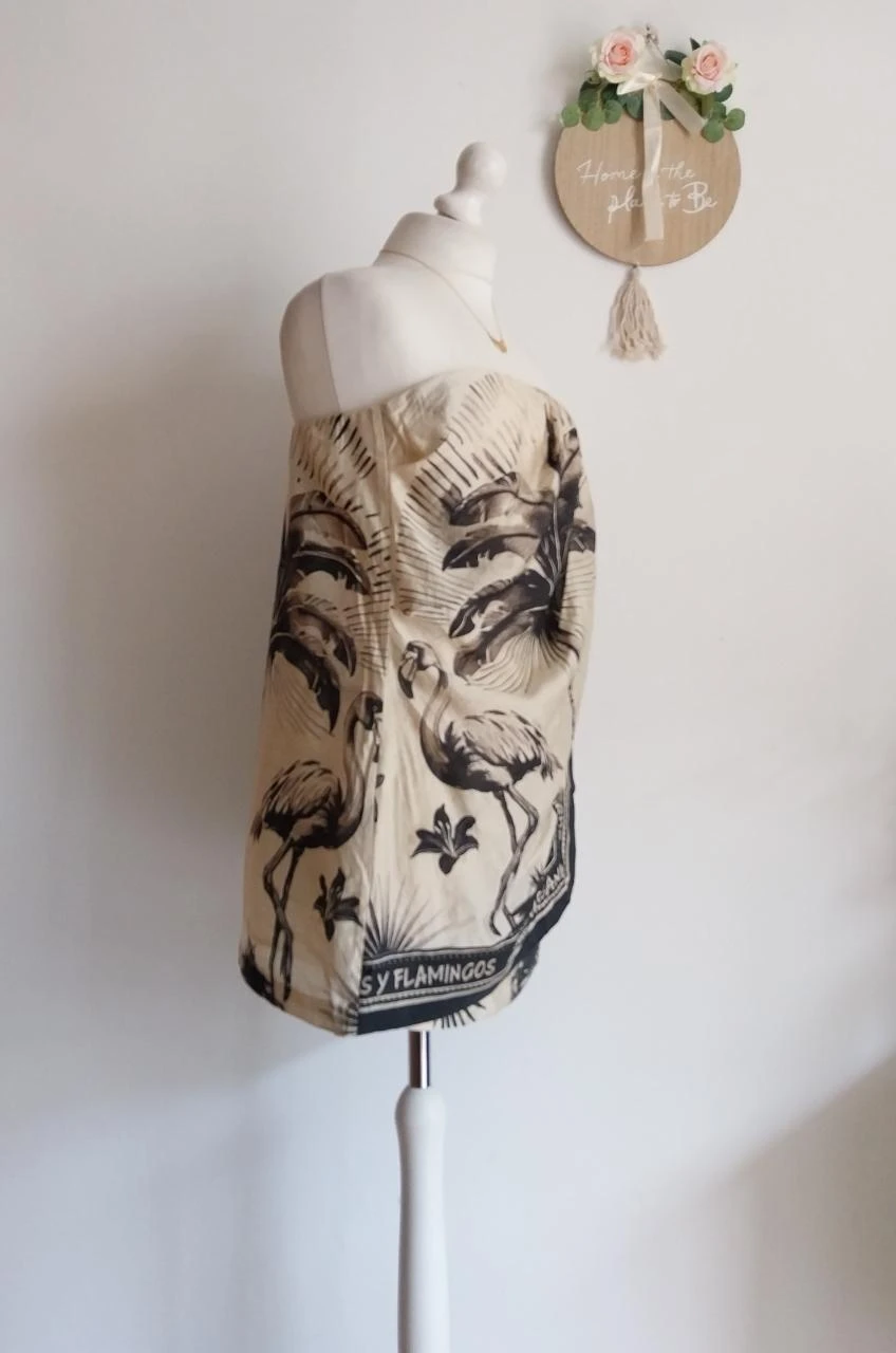 Top habillé drapé imprimé exotique H&M Taille 36 neuf – photo 14